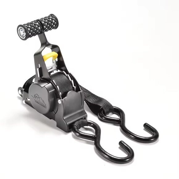 Heavy Duty Retractable Ratchet Straps (2-Pack) – Truck, Trailer and Garage Tool - Picture 3 of 16